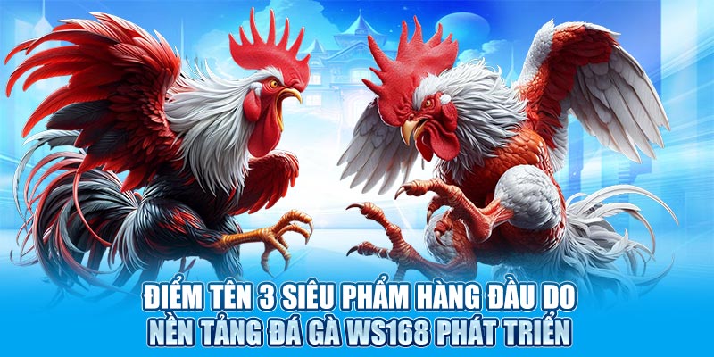 Điểm tên 3 siêu phẩm hàng đầu do nền tảng đá gà WS168 phát triển